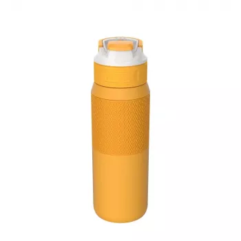 Daugkartinio naudojimo vakuumu izoliuotas vandens butelis Kambukka Elton 750 ml, Tritan, užrakinamas dangtelis, oranžinis