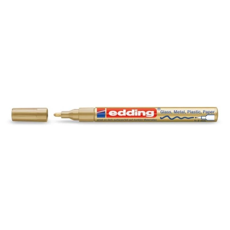 Edding 751 auksinis žymeklis, auksinis, baltas, 1 mm