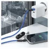 USB laidas RealPower MagneticCharge3 1m USB A juoda mėlyna raudona