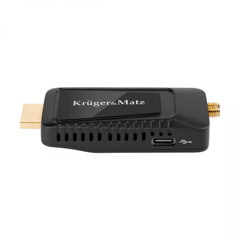Mini DVB-T2 H.265 HEVC imtuvas KRUGER & MATZ KM9998, 470–862 MHz, 1 imtuvas, HDMI, USB, 720p