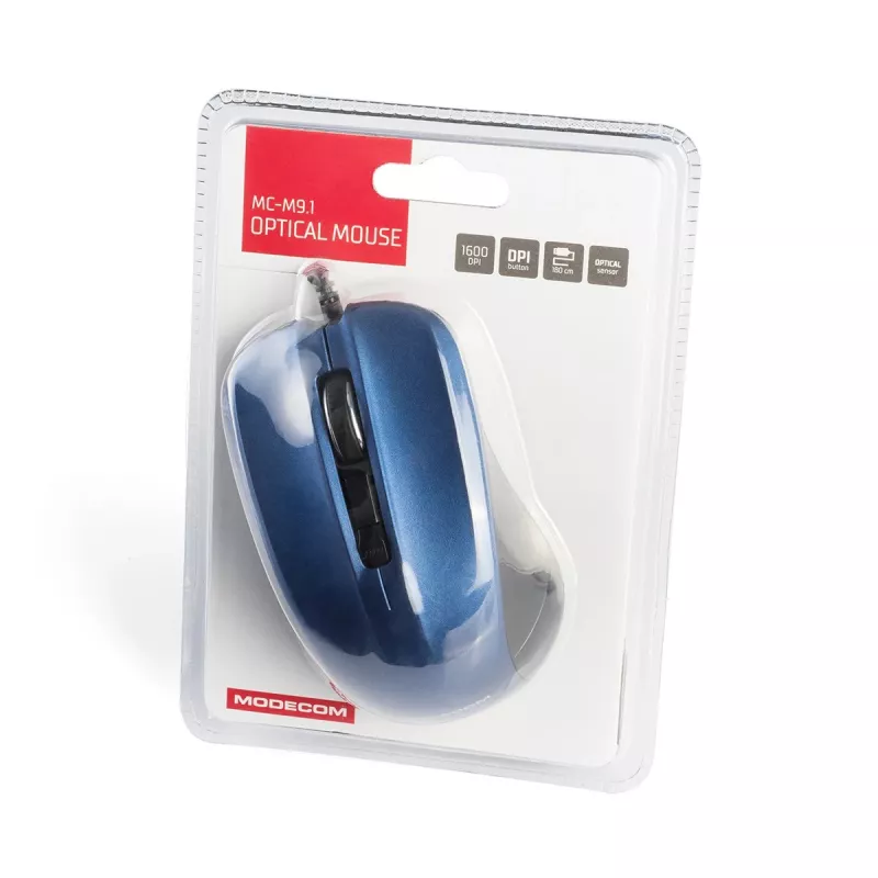 Pelė Modecom MC-M9.1 USB Type-A optinė abiem rankoms tinkama