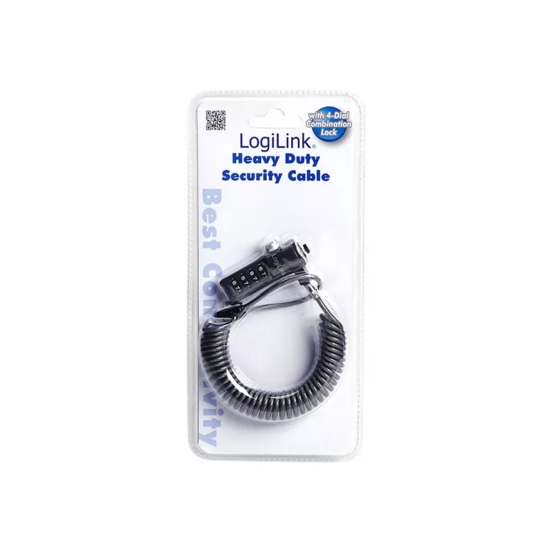 LogiLink NBS004 kabelis Lock Juoda 1.8 M