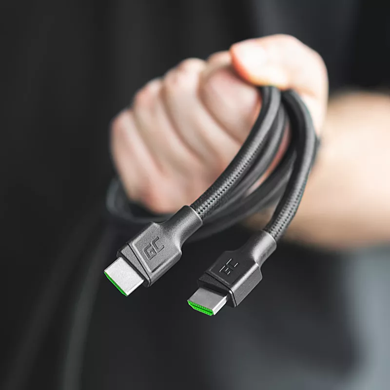 Green Cell HDGC02 HDMI laidas 3 m HDMI Type A (Standard) juodas (HDGC02)