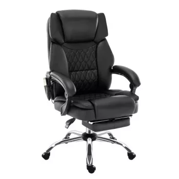 Ergonomiška biuro pasukama kėdė mark adler MA-BOSS 6.0, organinės odos sėdynė, reguliuojamas aukštis 47–55 cm, juosmens atrama, Dual pasvirimo mechanizmas