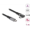 USB laidas DeLOCK 81131 1m USB C juodas 40 Gbit/s