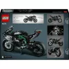 LEGO Technic motociklo modelis Kawasaki Ninja H2R 42170 — 1:1 mastelio kopija, 643 detalės, instrukcijų lapas, nuo 10 metų