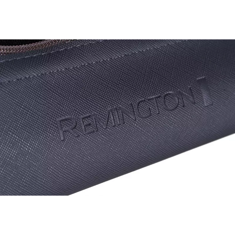 Plaukų tiesintuvas Remington S8598 Warm Juoda Pilka — keraminės plokštės 11 cm, 5 šilumos lygiai, 160–230°C, 3 m laidas, dėklas