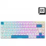 Sharkoon SKILLER SGK50 S3 PBT žaidimų klaviatūra USB QWERTZ vokiška balta