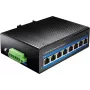 Cudy 8 prievadų 10/100M pramoninis PoE komutatorius Nevaldomas Gigabit Ethernet (10/100/1000) Maitinimas per Ethernet (PoE) Juodas
