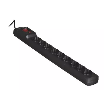 Activejet ACJ COMBO 9GN 3M juodas maitinimo lizdų blokas su laidu