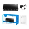 Valdomas komutatorius Cudy GS108E 8 prievadų Gigabit Ethernet, 8x 10/100/1000 Mbps, metalinis korpusas, 16 Gbps komutavimas, IGMP ir DHCP sekimas