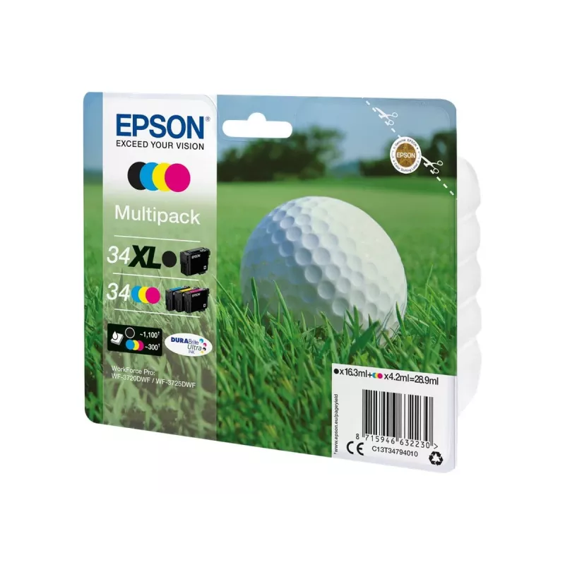 Epson Golf ball T3479 rašalo kasetė 1 vnt. Originali juoda, žalsvai mėlyna, rausvai raudona, geltona