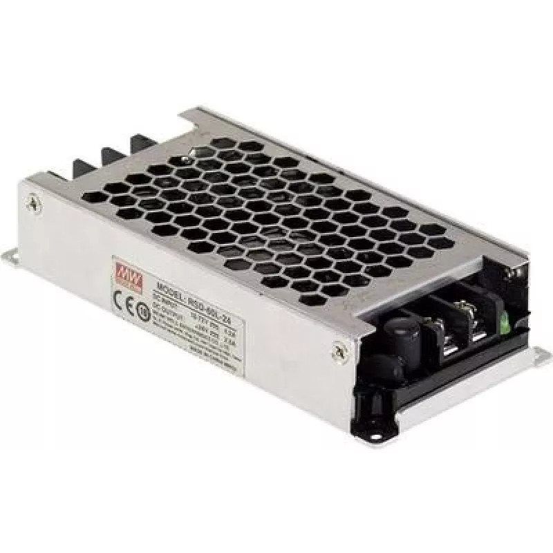 maitinimo adapteris mean well RSD-60G-24, 60 W, 24 V, RoHS, 60×128×25 mm