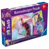 Dėlionė Ravensburger Unicorn Academy — 3 x 49 dalys, rinkinys vaikams