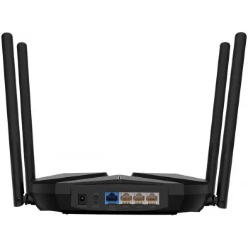 Stalinis maršruto parinktuvas MERCUSYS MR85X AX3000 Dviejų dažnių Wi‑Fi 6, 3000 Mbps, 4 antenos, 3 Gigabit LAN prievadai, juodas