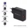 Maitinimo adapteris QOLTEC 51716 — 220–240 V kintamoji srovė į 20 V 3 A (63 W), juodas, vidaus universalus įkroviklis