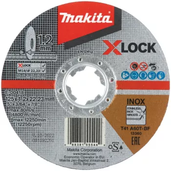 Makita - pjovimo diskas - nerūdijančiam plienui - 125 mm - grūdėtumas: A60T