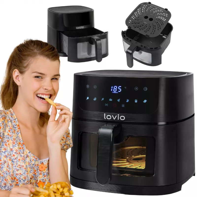 Lovio LVAF002BK PureFry XL Smart 6L Juoda