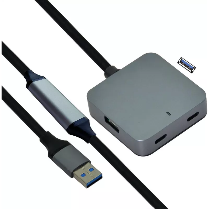 USB šakotuvas VALUE 12.99.1125 USB 3.2 Gen 1 Type-A juodas 10m