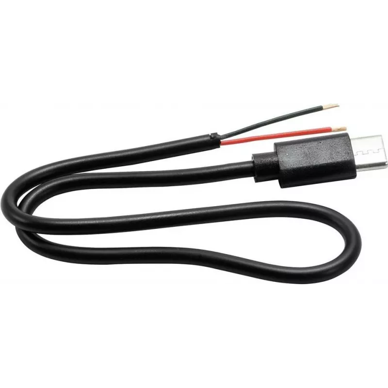 USB-C laidas į 2 atvirus laido galus 30 cm Omnitronic 30222105