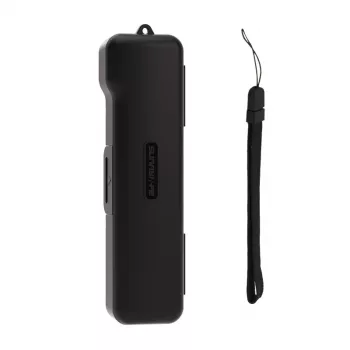 Apsauginis dėklas su dirželiu Sunnylife, skirtas Osmo Pocket 3 — juodas