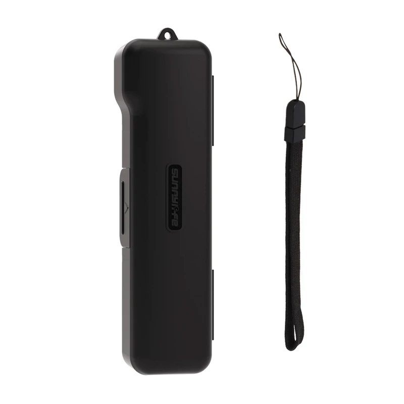 Apsauginis dėklas su dirželiu Sunnylife, skirtas Osmo Pocket 3 — juodas