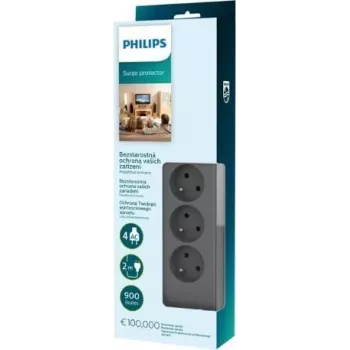 Apsaugos nuo viršįtampių juosta Philips SPN3140A/60 — 14 lizdų, 60 Hz