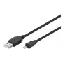 Microconnect USBAMB82 USB laidas USB 2.0 1,8 m USB A Mini-USB B Juoda