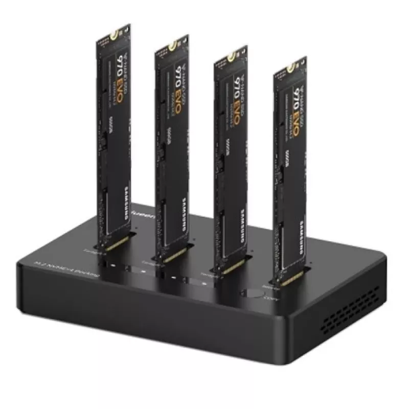 “Premium” prijungimo stotelė 4x M.2 NVME SSD, iki 10 Gbps/SSD