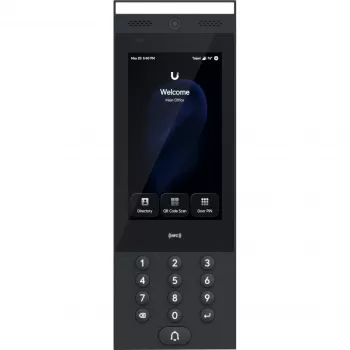 Ubiquiti G3 Intercom INDOOR/OUTDOOR domofono terminalas, skirtas gyvenamųjų ir komercinių pastatų įėjimo užklausoms valdyti su Touch Pass palaikymu