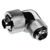 Alphacool Eiszapfen jungtis 90 laipsnių G1/4 colio AG į 16/10 mm - sukiojama, chromo sidabrinė