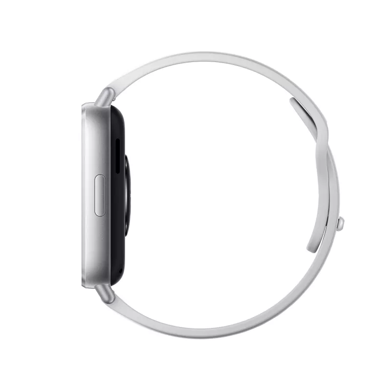 Išmanusis laikrodis Xiaomi Redmi Watch 5 Active — 2 colių (5,08 cm) LCD, 320×385, 470 mAh, sidabrinis, TPU juosta, 42,2 g