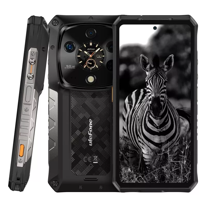 Patikimas išmanusis telefonas UleFone Armor 28 Ultra 5G — 16GB RAM, 1TB atminties, juodas