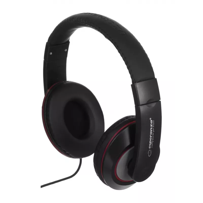 Esperanza EH121 ausinės / headset laidinės į ausį muzika juodos