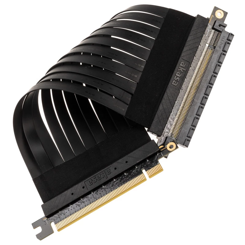 Akasa RISER Juoda X2 Premium PCIe 3.0 x16 20CM laidas