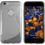 mumbi TPU dėklas S-Design permatomas juodas, skirtas Apple iPhone 6/6s (MUMBI_4498)