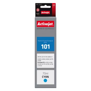 Activejet AE-101C rašalas (pakaitalas Epson 101; Supreme; 70 ml; žydras)