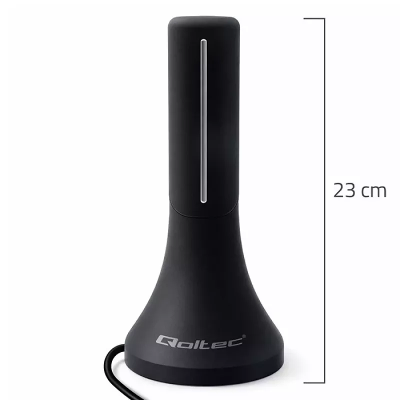 Televizijos antena QOLTEC TV DVB-T/T2 Qoltec (vidaus/lauko) modelis 57065