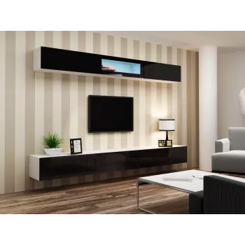 Cama Spintelė VIGO 90 uždara 90/35/32 baltas/juodas blizgus