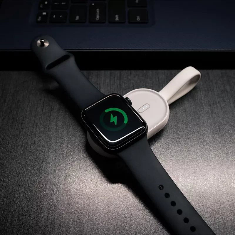 Belaidis maitinimo bankas įkroviklis Tellur TLL151441 1200mAh, skirtas Apple Watch – nešiojamas belaidis įkroviklis