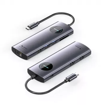 Vention 9-in-1 MST USB-C 4K 100W 5Gbps dokinimo stotelė