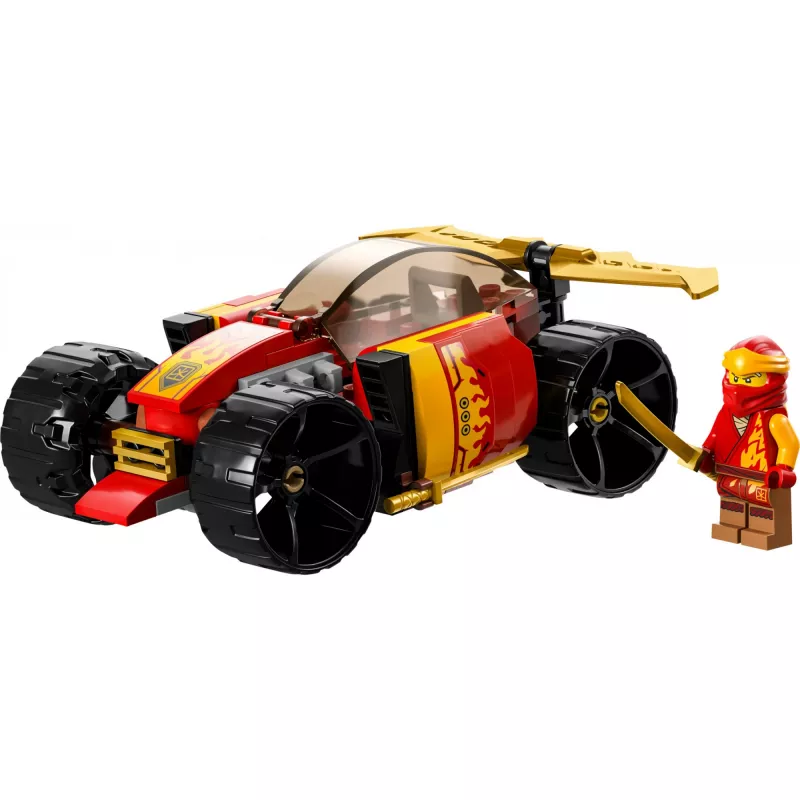 LEGO 71780 NINJAGO Kai’s Ninja Race Car EVO 2in1 lenktyninio automobilio žaislas, transformuojamas į visureigį, statybos rinkinys vaikams, berniukams ir mergaitėms nuo 6 metų, gimtadienio dovana