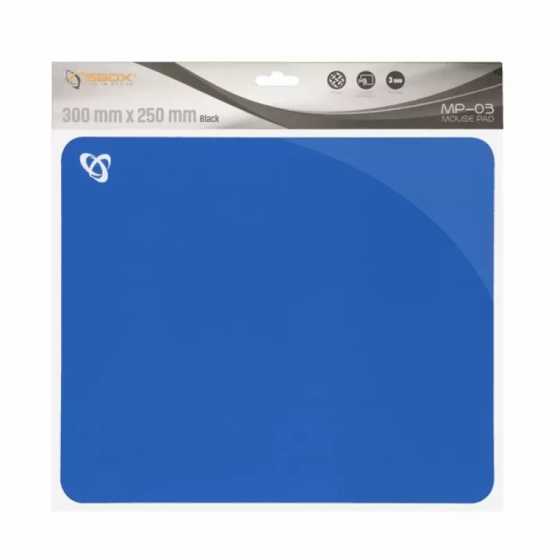 Sbox MP-03BL Gelinis pelės kilimėlis, mėlynas