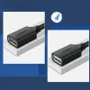 USB 3.0 prailginimo kabelio adapteris UGREEN 10368B — USB A lizdas į USB A kištuką, 1 m, juodas