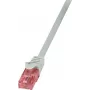 Logilink komutacinis kabelis RJ45 U/UTP Cat6 5.00m Pilka Primeline (CQ2072U)