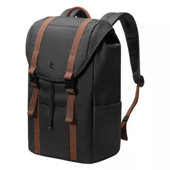 Nešiojamojo kompiuterio kuprinė Tomtoc VintPack-TA1, 22 l talpa, tinka iki 15,6 colių (juoda)