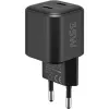 Sieninis įkroviklis GOOBAY 75333 — universalus vidaus AC USB-C įkroviklis, 2x USB-C, 35 W, juodas