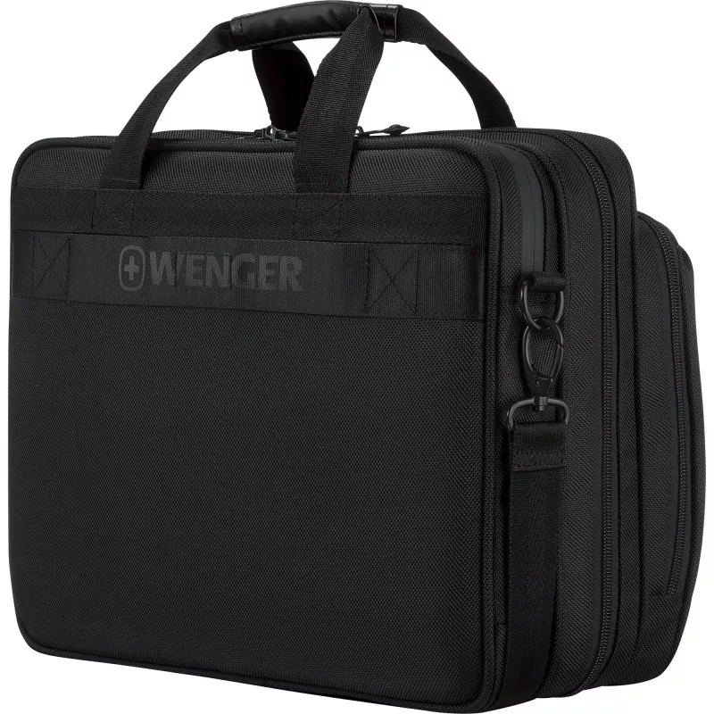 Nešiojamojo kompiuterio dėklas Wenger Legacy Juoda Series 16 colių — tinka iki 40,6 cm, juodas