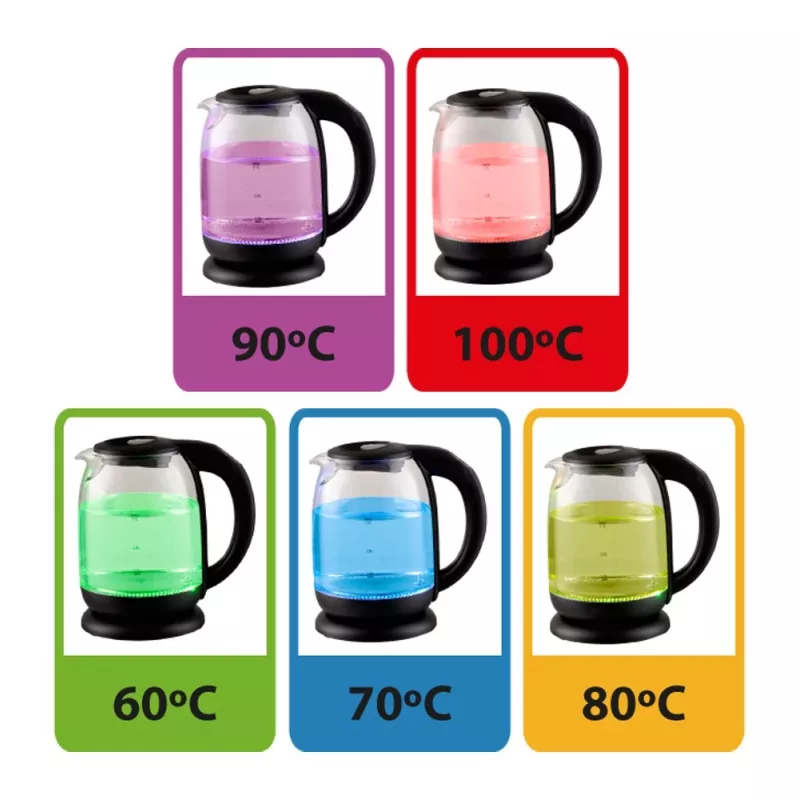 Esperanza EKK027 elektrinis virdulys 1,7 L 2200 W juodas, permatomas