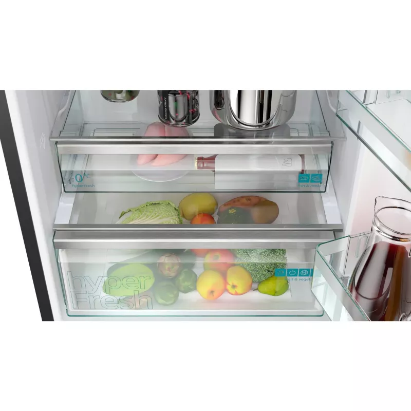 Siemens KG49NAXCF šaldytuvas-šaldiklis Laisvai pastatomas 440 L Nerūdijantis plienas